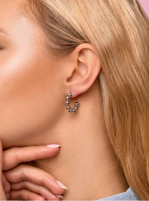 Kolczyki koła, srebrny S205539S00