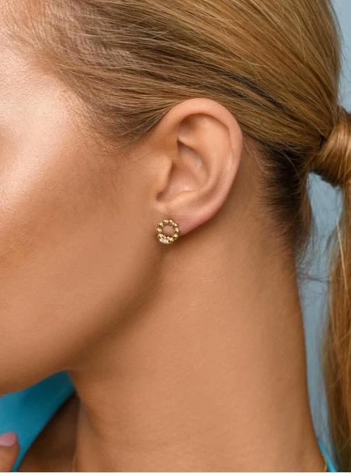 Kolczyki kółeczka, złoty S205120Z00