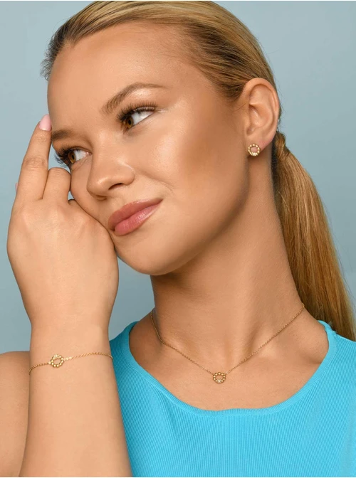 Kolczyki kółeczka, złoty S205120Z00