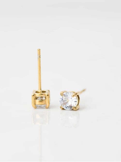 Kolczyki kryształek, złoty S205349Z02