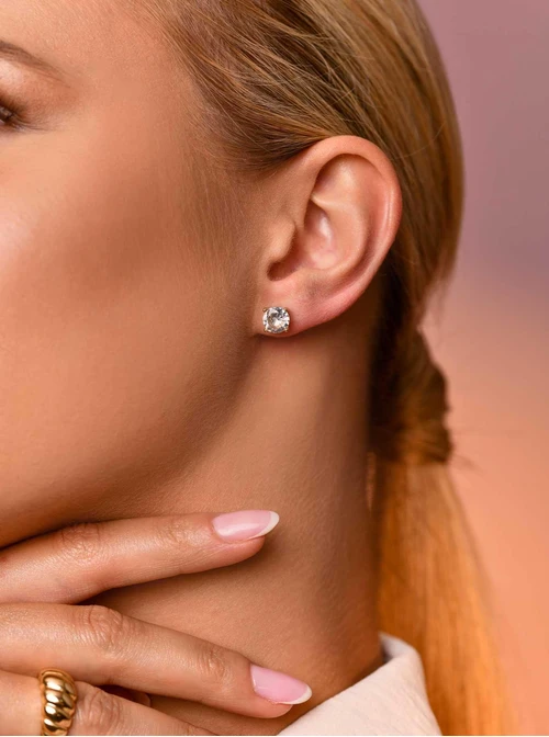 Kolczyki kryształek, złoty S205350Z02