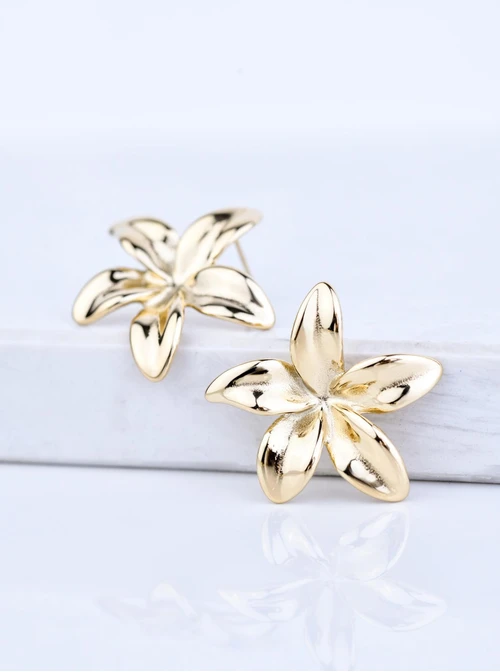 Kolczyki kwiaty, złoty S205461Z00