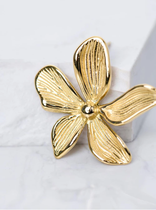 Kolczyki kwiaty, złoty S205463Z00