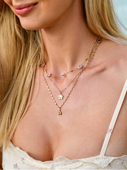 Naszyjnik dmuchana literka A, złoty S305737Z00