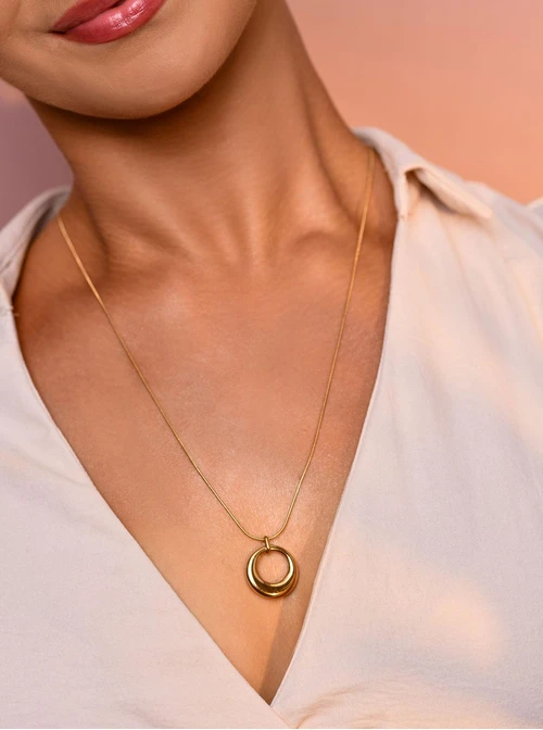 Naszyjnik kółko, złoty S305381Z00