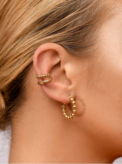 Nausznica fala, złoty S205169Z00