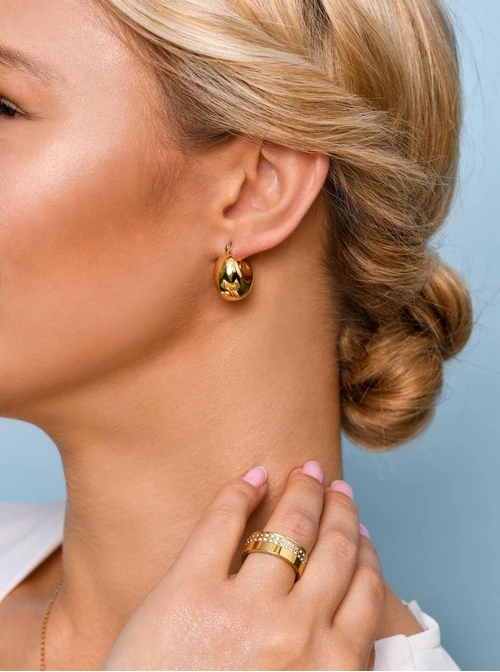 Obrączka kryształki, złoty S405697Z00