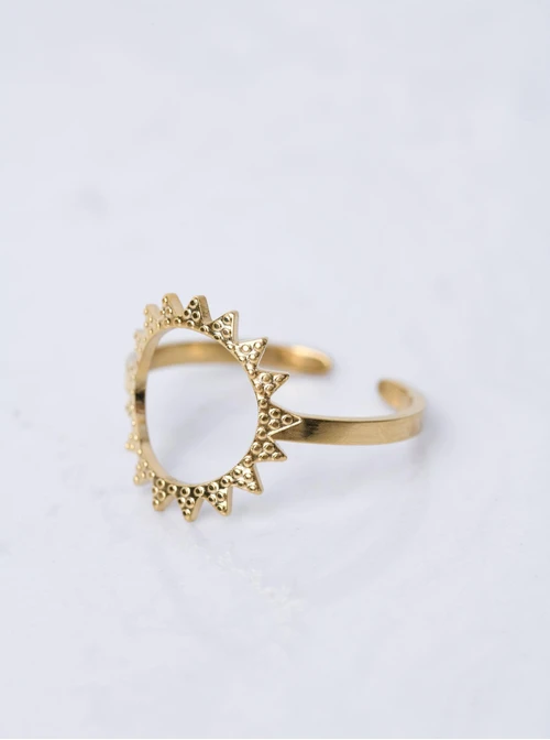 Pierścionek regulowany Słońce, złoty S405677Z00-0