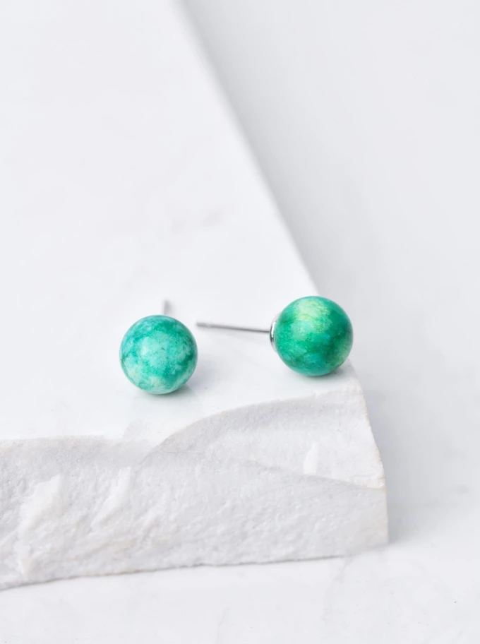 Kolczyki Amazonit, srebrny S206766S00