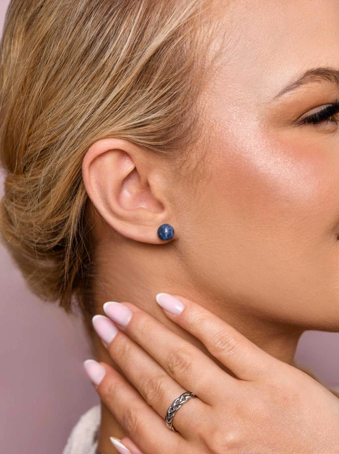 Kolczyki Dumortieryt, srebrny S206775S00