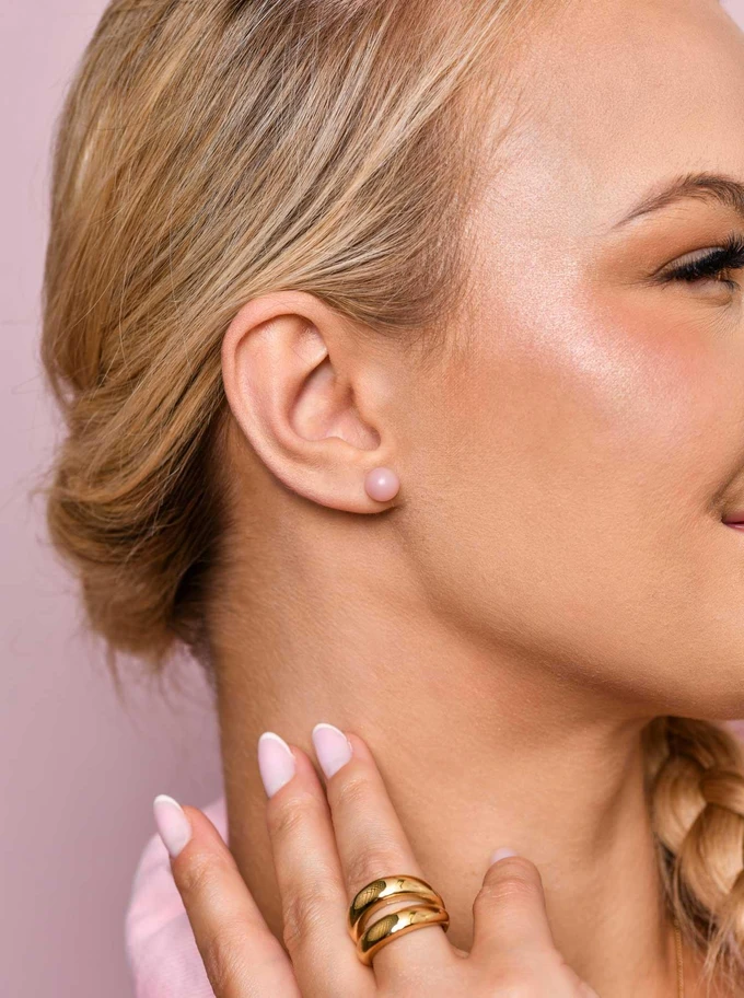 Kolczyki Opal Pudrowy, złoty S206781Z00