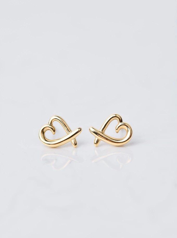 Kolczyki serduszka, złoty S205907Z00