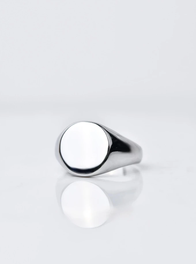 Pierścionek sygnet, unisex, srebrny S406511S00
