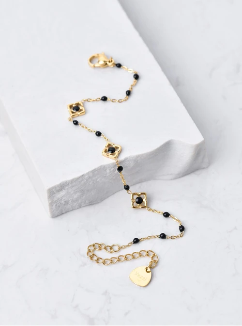 Bransoletka kwiatuszki lilijki, złoty S106025Z00