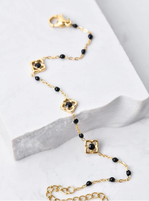 Bransoletka kwiatuszki lilijki, złoty S106025Z00