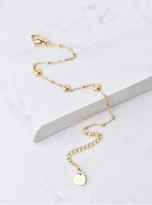 Bransoletka malutkie serduszka, złoty S105972Z00