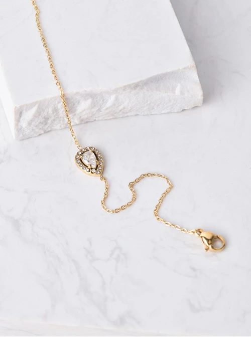 Bransoletka z kryształkami, złoty S106077Z00