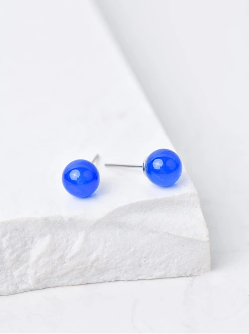 Kolczyki Agat Niebieski, srebrny S206773S00