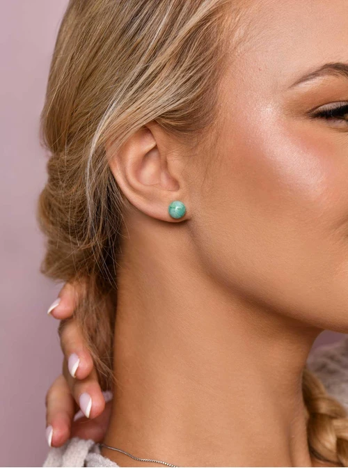 Kolczyki Amazonit, srebrny S206766S00