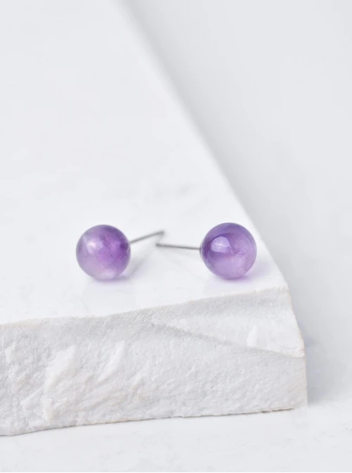 Kolczyki Ametyst Lawendowy, srebrny S206777S00