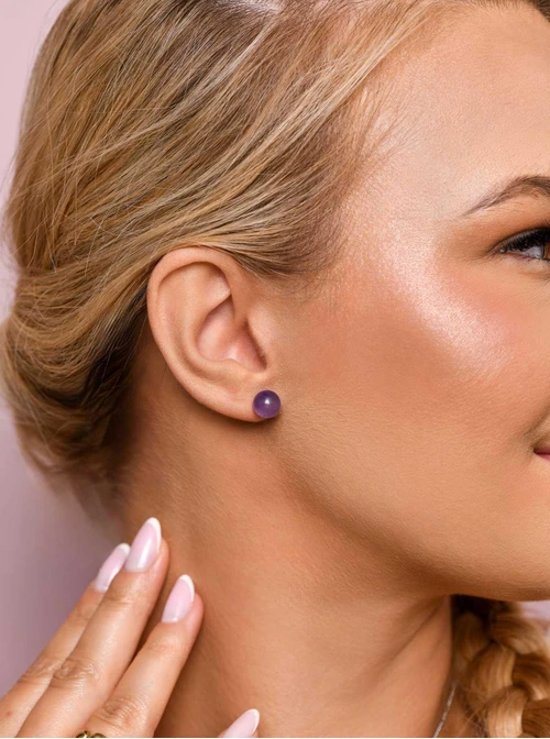 Kolczyki Ametyst Lawendowy, srebrny S206777S00