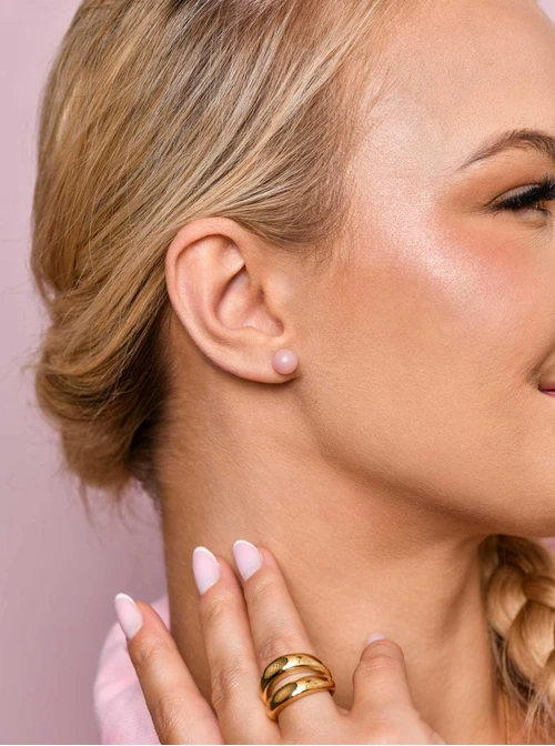 Kolczyki Opal Pudrowy, złoty S206781Z00