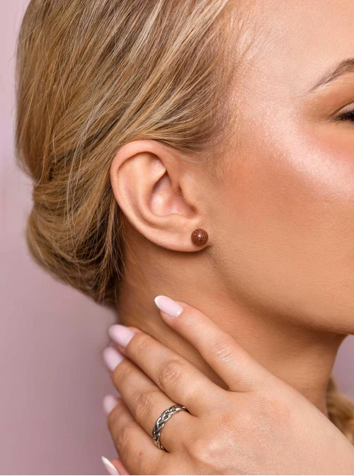 Kolczyki Piasek Pustyni, srebrny S206772S00