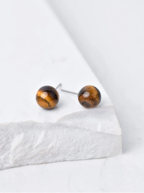 Kolczyki Tygrysie Oko, srebrny S206779S00