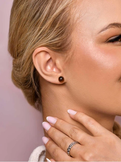 Kolczyki Tygrysie Oko, srebrny S206779S00