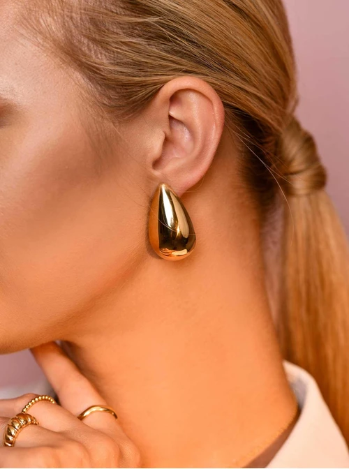 Kolczyki dmuchane, kropla S206578Z00