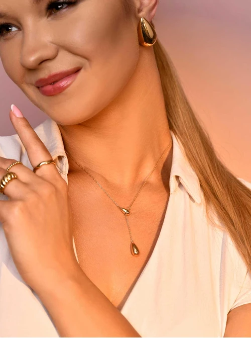 Kolczyki dmuchane, kropla S206578Z00