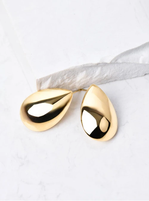 Kolczyki dmuchane kropla, złoty S206579Z00