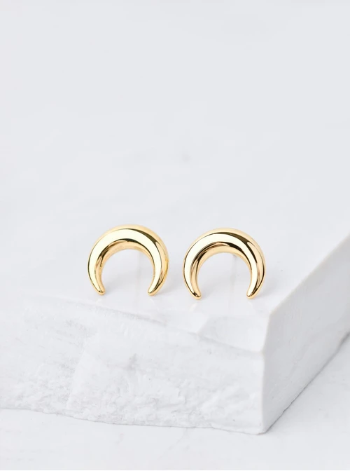 Kolczyki dmuchane księżyce, złoty S206671Z00