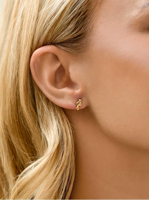 Kolczyki klucz wiolinowy, złoty S205908Z00