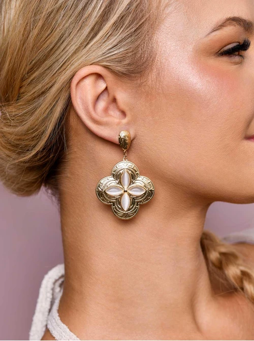 Kolczyki koniczyny, złoty S206094Z00