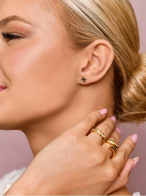 Kolczyki kwiatuszki lilijki, złoty S206026Z00