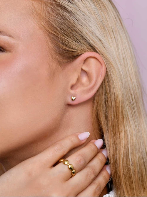 Kolczyki malutkie serduszka, złoty S205930Z00