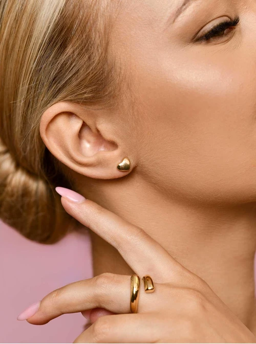 Kolczyki serduszka, złoty S206669Z00