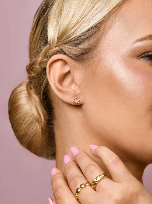 Kolczyki słoneczka, złoty S205901Z00