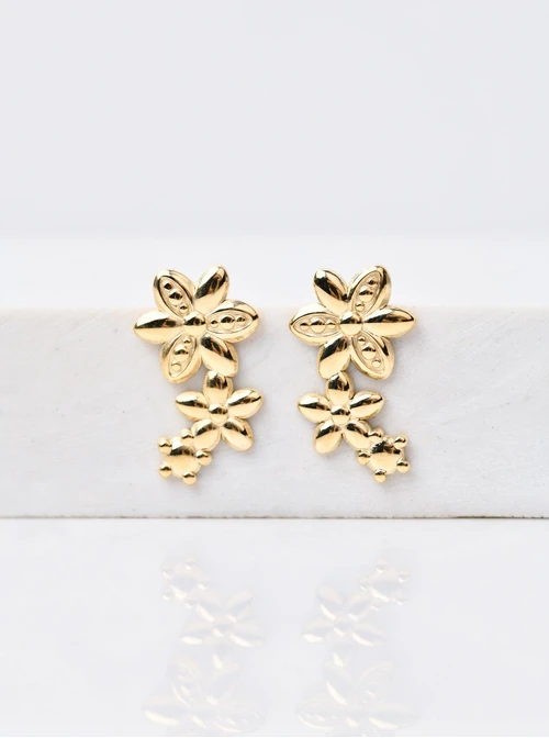 Kolczyki kwiatuszki, złoty S206763Z00
