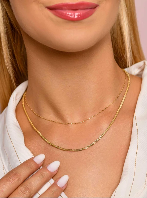 Naszyjnik podwójny, złoty S306107Z00