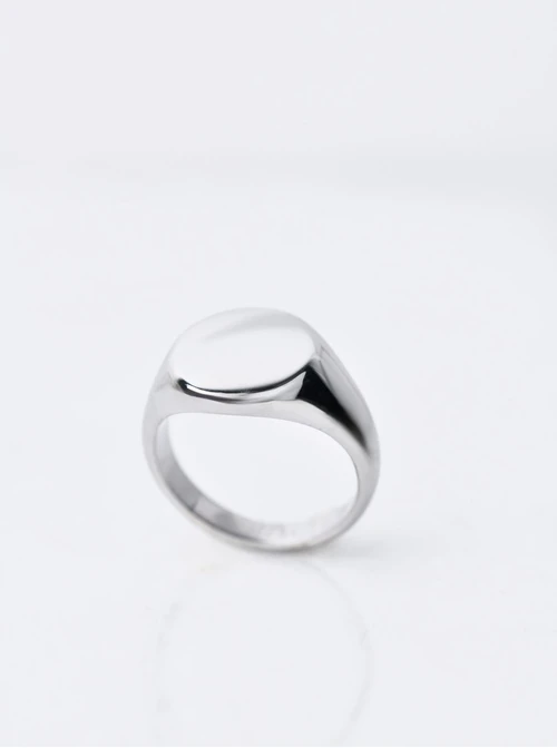 Pierścionek sygnet, unisex, srebrny S406511S00