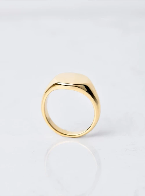 Pierścionek sygnet unisex, złoty S406510Z00