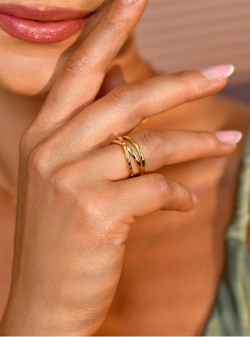 Pierścionek, złoty S405698Z00