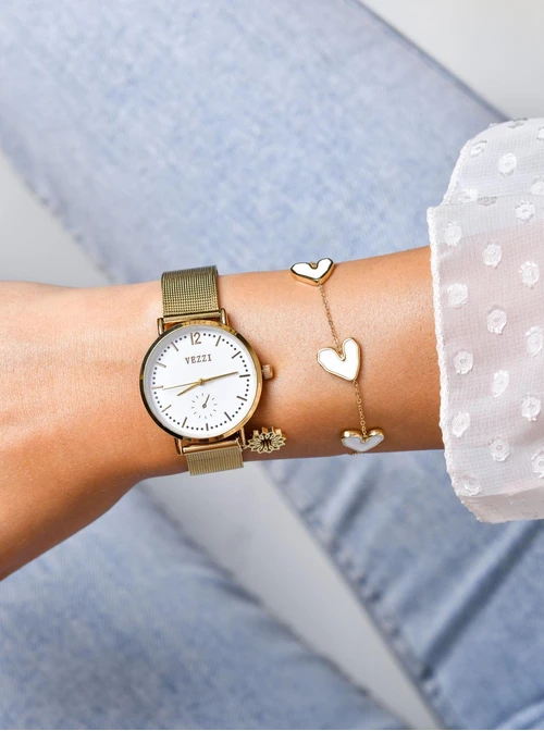 Zegarek Rozeta Vezzi, złoty S506539Z00