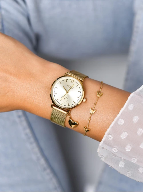 Zegarek serduszko, złoty S506538Z00