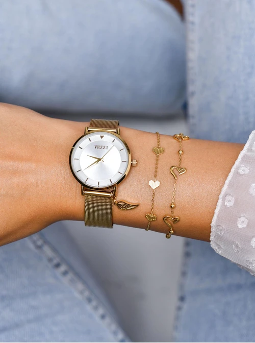 Zegarek skrzydełko, złoty S506537Z00