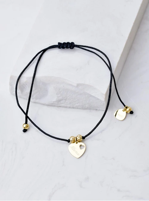 Bransoletka Mama, serduszko, złoty S106697Z01