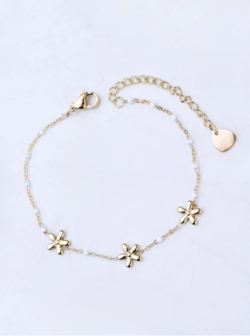 Bransoletka kwiatki, złoty S105997Z00