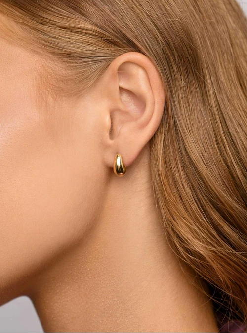 Kolczyki dmuchane kropelki, złoty S206680Z00